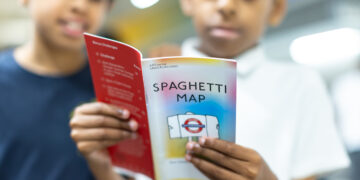 Children can have fun and get creative with TFL's Spaghetti Map during visits to London this summer. Picture: Benedict Johnson