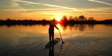 A Full Moon Glow Paddle will take place at Dinton Activity Centre this month. Picture: courtesy of WBC