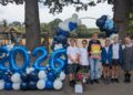 There were smiles and tears as the St Nicholas Primary School community said goodbye to Denise Lynch. Picture: St Nicholas Primary