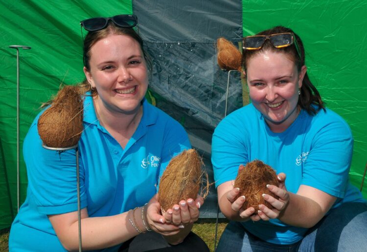 The Ollie Young Fun Day on Sunday.

Volunteers, Libby Munro and Abi Graham looking after the coconut shy.