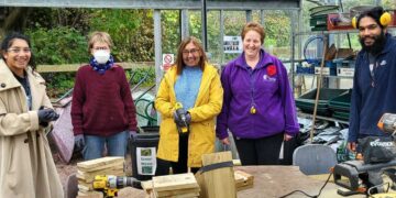 Spencers Wood Repair Cafe volunteers will be able to run their bird box workshops more easily thanks to new premises. PIcture: Spencers Wood Repair Cafe