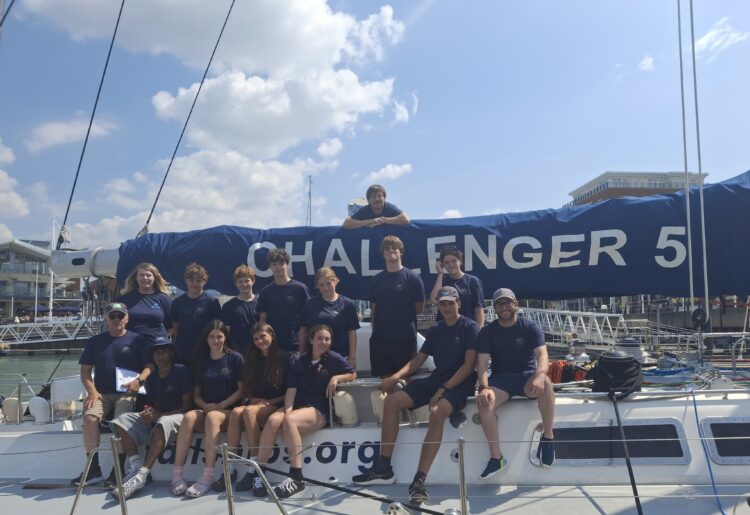 Pupils from The Piggott School took to the waves for a double yacht adventure. Picture: Piggott School