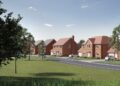 A CGI for the approved outline plan for up to 75 homes on land to the west of Park Lane, Charvil. Credit: Hicks Developments / Red Kite Consultancy