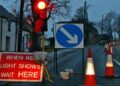 Temporary traffic lights