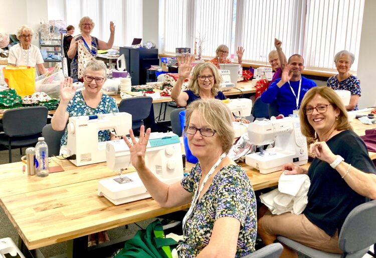 Volunteers at The Cowshed prepare items for people in crisis, just one of the charity's community activities. Picture: Emma Merchant