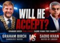 The mayor of Sandhurst wants to box Sir Sadiq.