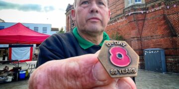 David Dunham, Wokingham's poppy appeal organiser. Pic: Andrew Batt.