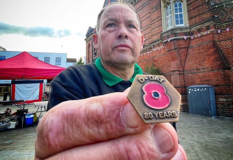 David Dunham, Wokingham's poppy appeal organiser. Pic: Andrew Batt.