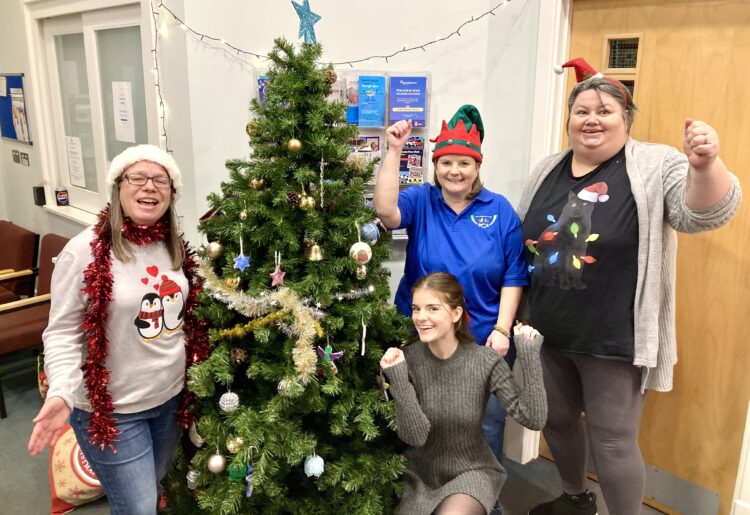 Families were able to enjoy Christmas fun at a party organised for Grub Club members in Wokingham's Cornerstone building. Picture: Emma Merchant