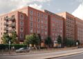 A CGI of the project for 170 apartments along Mill Lane, opposite The Oracle in Reading town centre. Credit: John Lewis Partnership