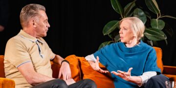 Chris Packham and Deborah Meaden discuss the National Briefing. Picture: courtesy of People's Emergency Briefing