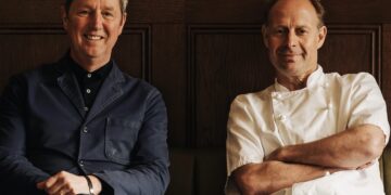 Rstaurateur Nigel Sutcliffe' and chef Dom Chapman.