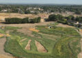 A recent drone image above the area where Holme Park will be. Pic: WBC.