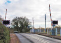 The level crossing at Star Lane in Wokingham, which will temporarily close for this phase of works.